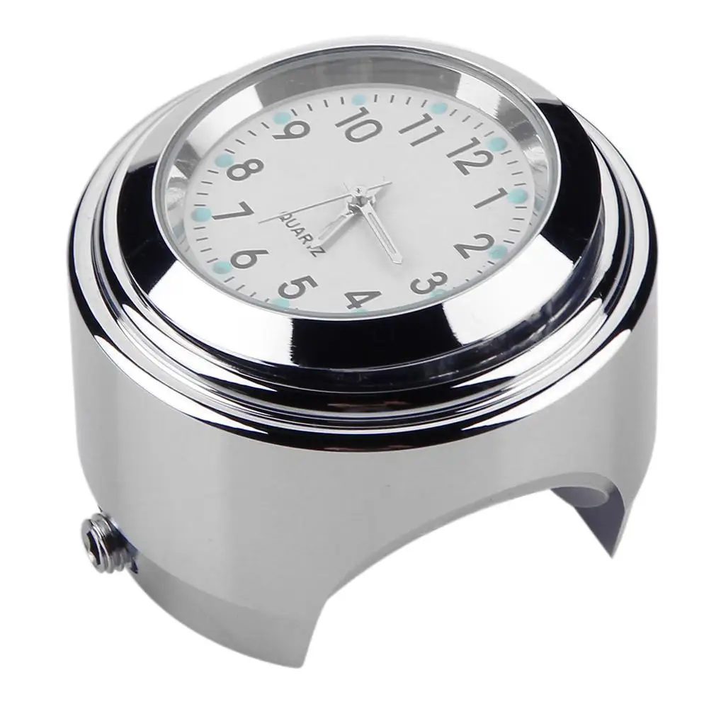 

Waterproof Luminous 22/25mm Motorcycle Bike Handlebar Mount Dial Quartz Clock Watch For Harley Honda Yamaha SUZUKI Black Silver