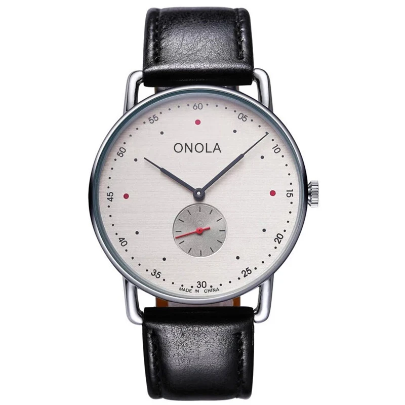 3806 belt red ONOLA кварцевые простые часы из нержавеющей стали мужские модные нарядные повседневные наручные часы нейлоновые водонепроницаемые ультратонкие часы Relogio Masculino - Цвет: 3806 belt red