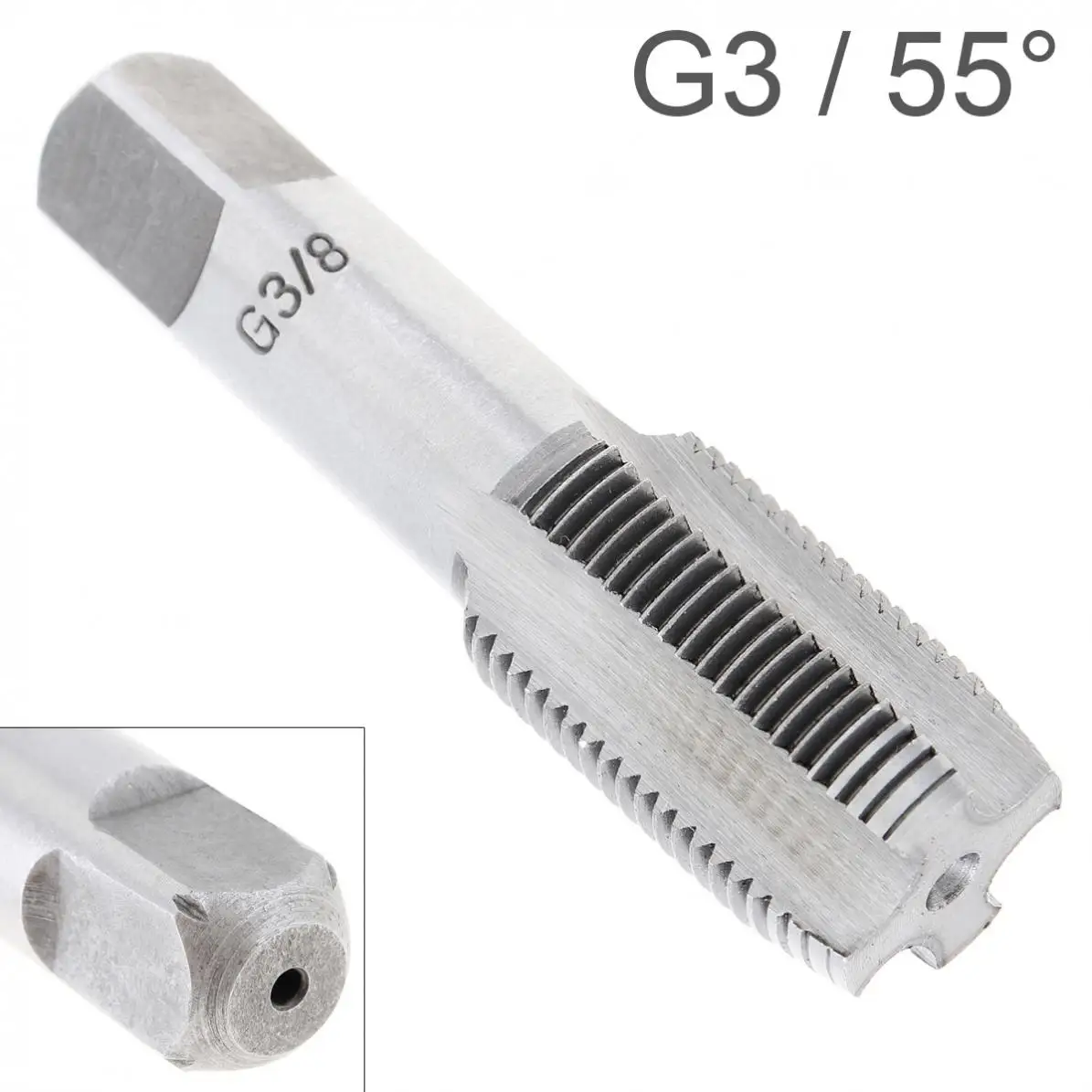 

G3/8 55 Degrees High Speed Steel G Thread Tap Attack Pipe Plate Hand Tapping Materials Cylindrical Tube Thread Repair Machine