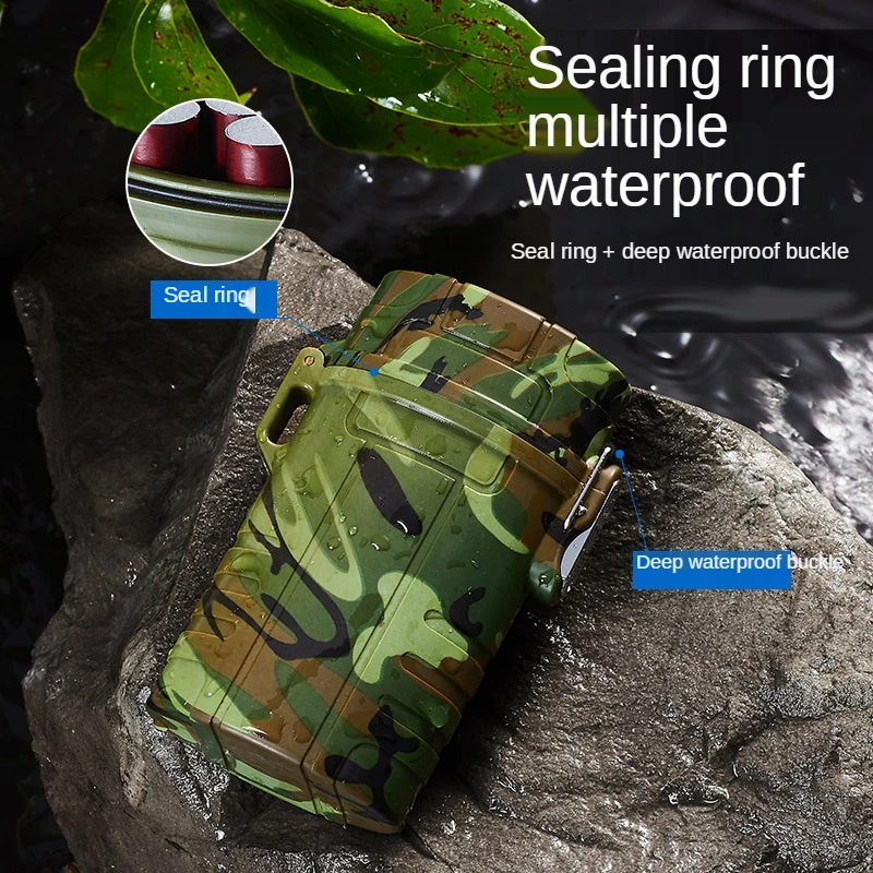 

Portable Rechargeable Cigarette Case Cigarette Lighter Creative 20 Male Outdoor Sealed Waterproof Cigarette Case Bold Tungsten