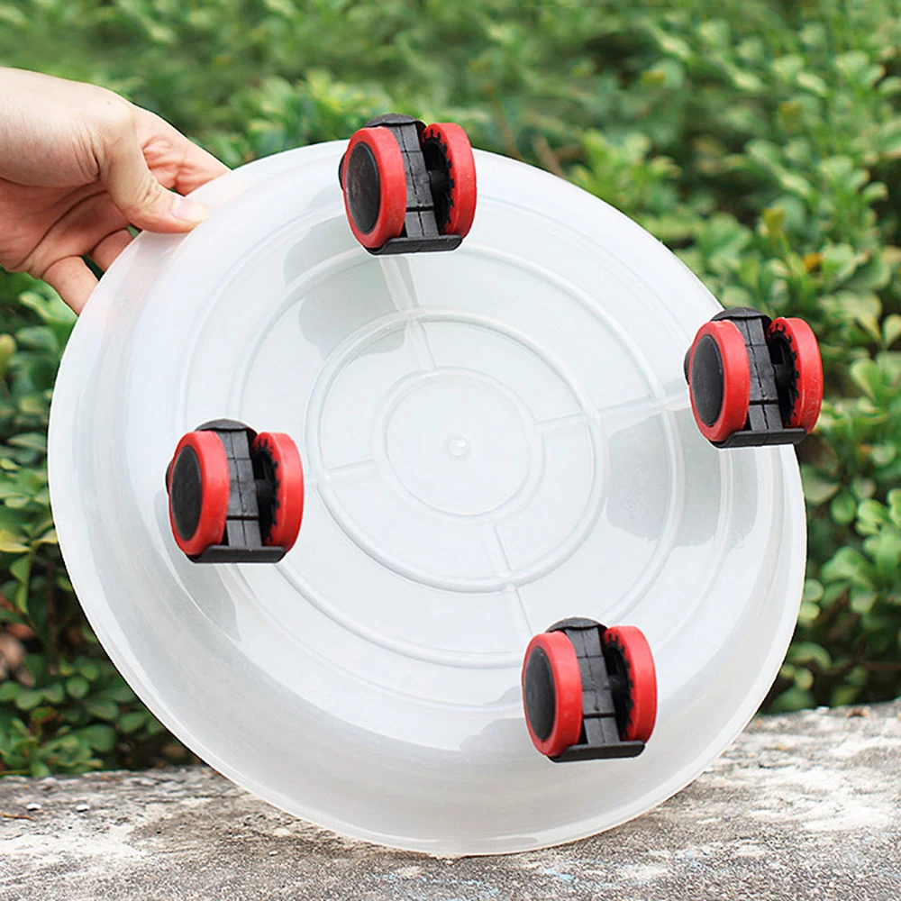 Садовый металлический поднос с 4 колесами для горшков цветочный горшок