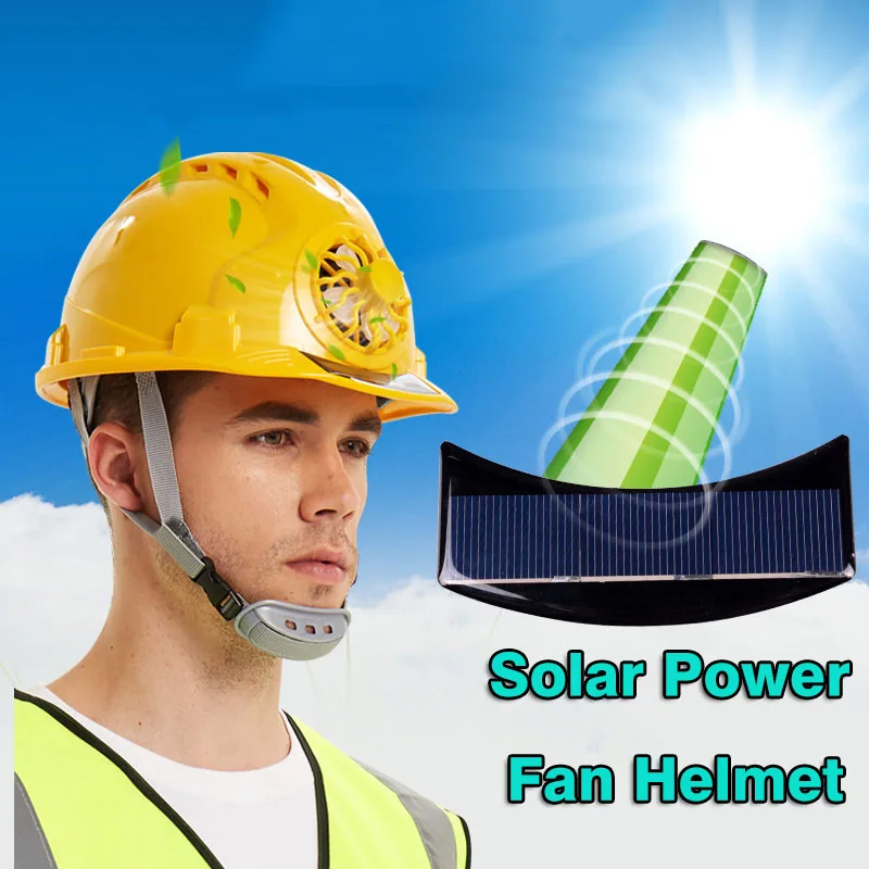 

Fan Helmet Outdoor Solar Power Safety Hard Hat Working Construction Workplace High strength ABS Protective Cap Solar Panel