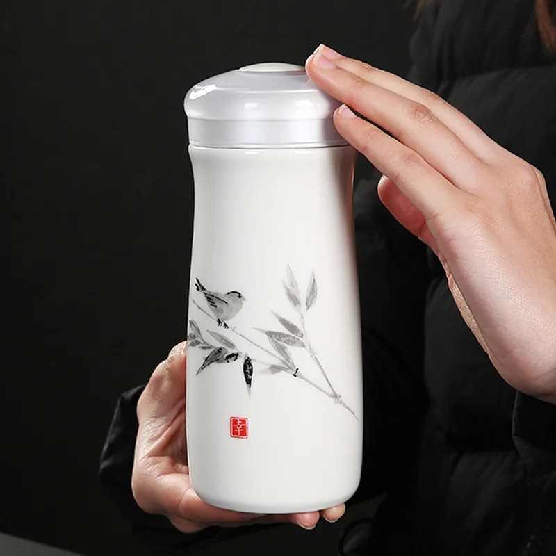 Высококачественная двухслойная сине-белая фарфоровая Керамическая Вакуумная