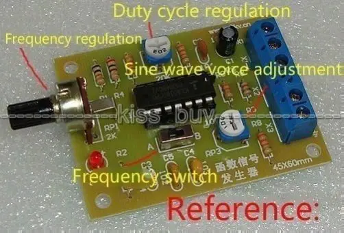 ICL8038 функция генератор сигналов Модуль синусоида треугольная волна квадратная |