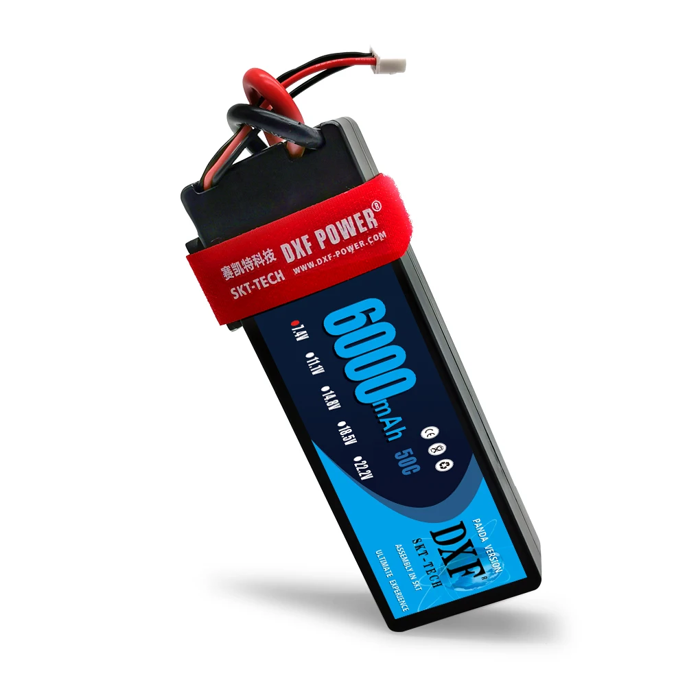 2 шт. DXF Lipo аккумулятор 2S 7 4 в 6000 мАч 50C твердый корпус Аккумулятор для