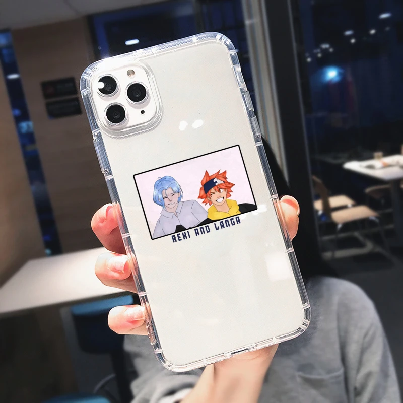 Милый прозрачный чехол Cute Anime Sk8 The Infinity для iPhone 11 12 Pro MAX 13 7 XR XS SE20 X 8 6Plus из мягкого силикона.