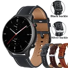 Ремешок из натуральной кожи для Huami Amazfit GTR 2 2E, спортивный браслет для наручных часов Amafit GTR 47 мм Pace Stratos 2 2S 3