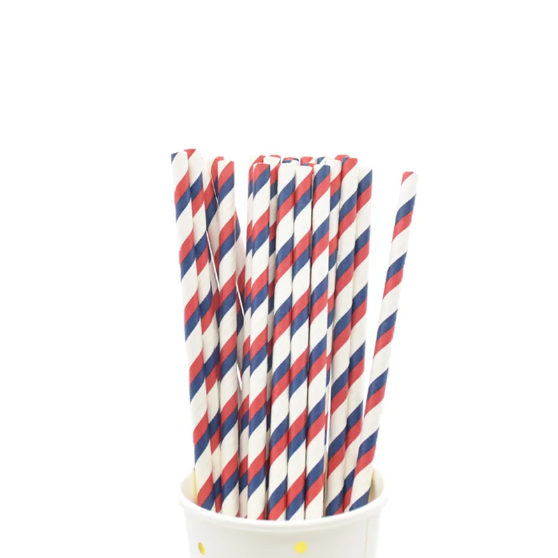 25pcs straws 25 шт. год радужные бумажные соломинки Рождество Дети питьевой соломки для дней рождения вечерние принадлежности Свадебные украшения - Цвет: 25pcs straws