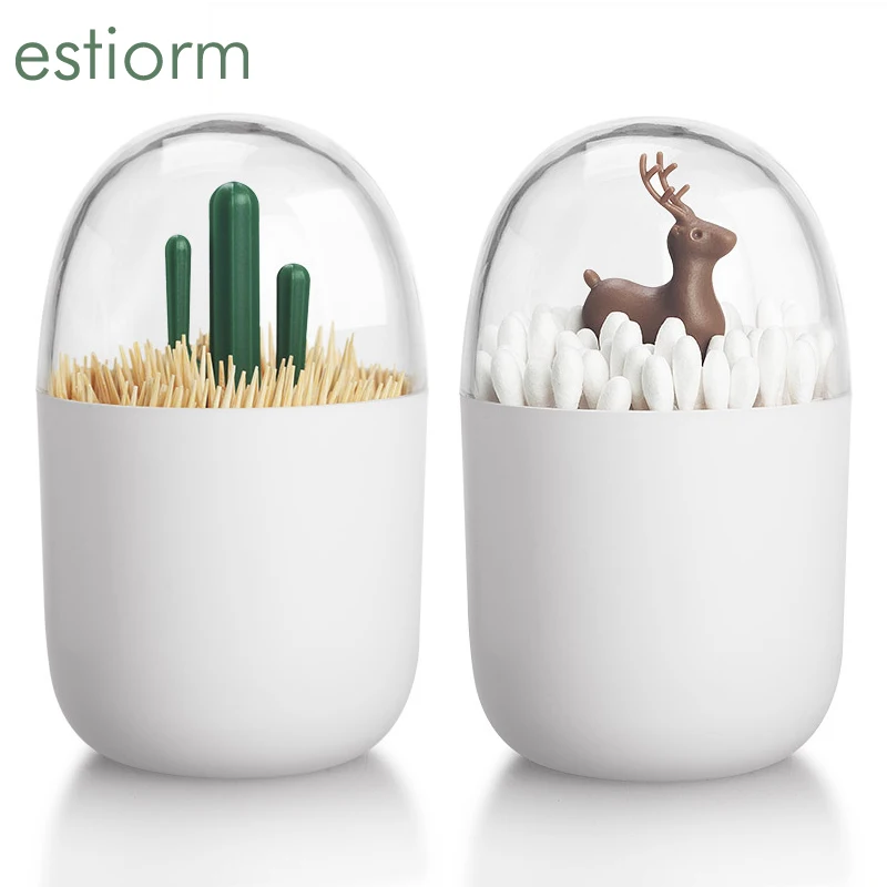 Прозрачный держатель для ватных палочек|Подставки зубочисток| |