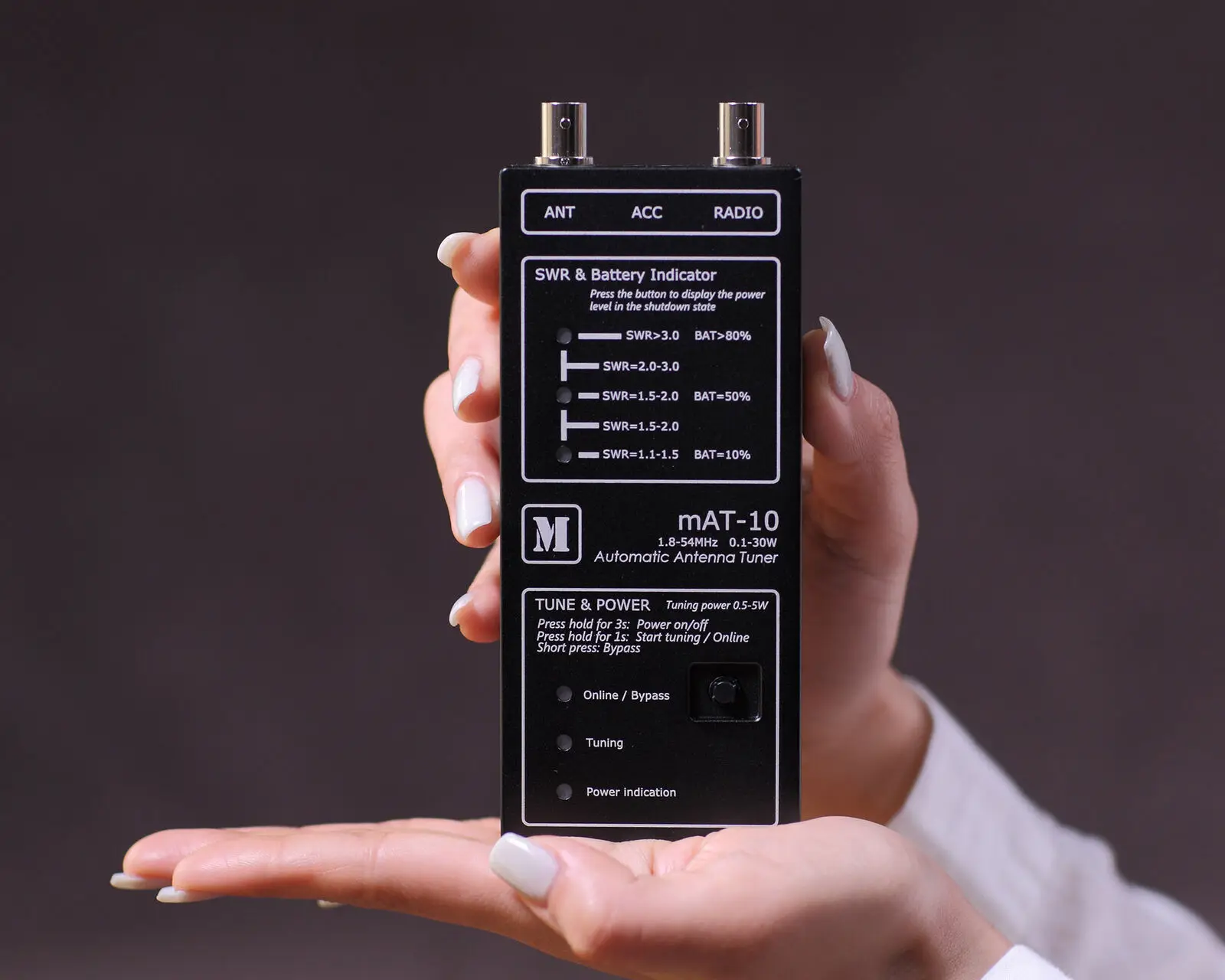 Последняя версия мат 10 HF автоматический антенный тюнер для YEASU FT 817 818 QRP