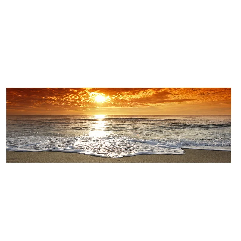 Sunsets Природный морской пляж пейзаж плакаты и принты Холст Картина панорама
