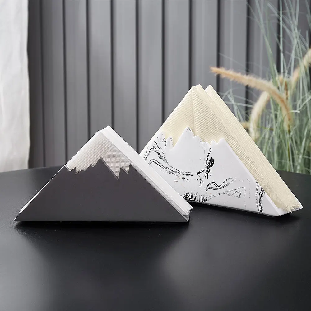 Новый креативный скандинавский снег в форме горы коробка для салфеток дома и