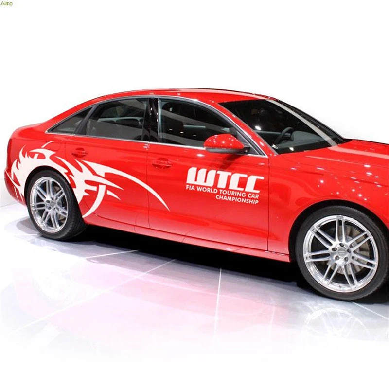 2 шт. автомобильная наклейка черный белый желтый красный для всего тела сделай