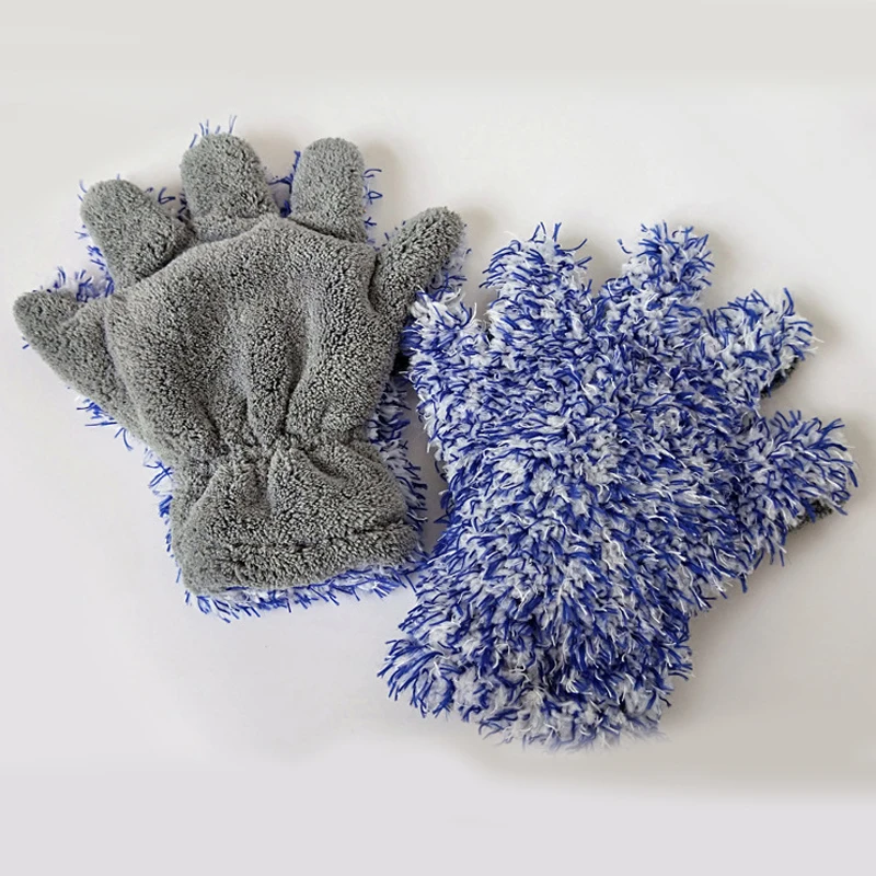 

1pc Maximum Mitt High Density Car Sponge Plush Glove Microfiber Cleaning Towel Auto Wash Cloth Ultra Super Absorbancy