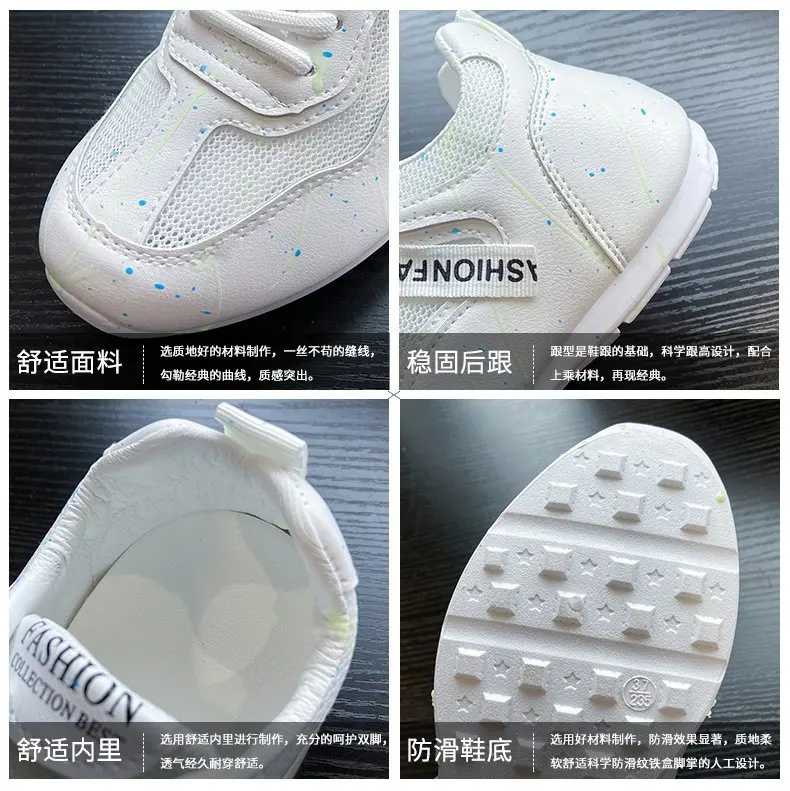 

2020 summer new luminous breathable white shoes women's fashion wild flat running shoes women casual sports shoes Z972