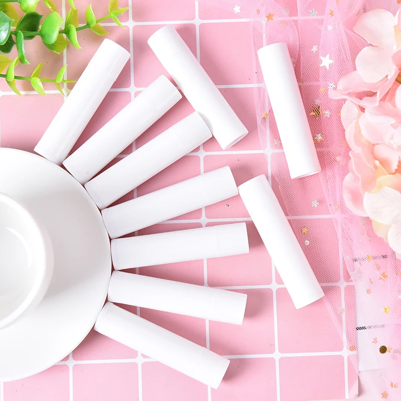 

5ml DIY Empty Lipstick Bottle Lip Gloss Tube Lip Balm Tube Container With Cap Clear Black White Cosmetic Sample Container 100PCS