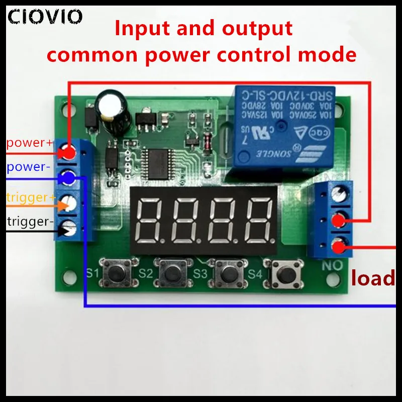 CIOVIO 2 шт. Многофункциональный модуль реле времени задержки импульсный
