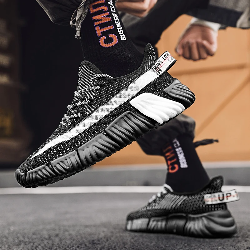 

Новинка 2020 Мужская Спортивная обувь большого размера 46 Дышащие Беговые кроссовки уличная модная износостойкая повседневная обувь мужская ...