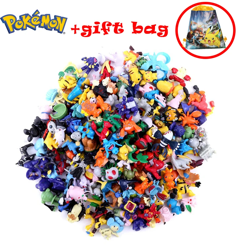 

2-3cm 144Pcs Tomy Different Styles Pokemon Figures Model Collection Pokemon Pikachu Anime Figure Toys Dolls Child Birthday Gifts