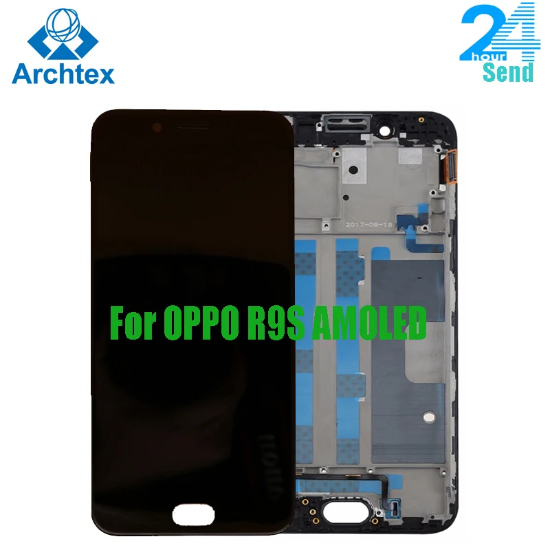 

For Original OPPO R9S R9ST R9SM AMOLED LCD Display+Touch Screen Digitizer Assembly + With Frame +Tools R9S 5.5" 1920x1080P