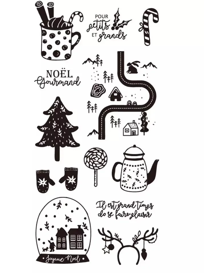 Французский прозрачный силиконовый штамп печать для DIY скрапбукинга фотоальбом