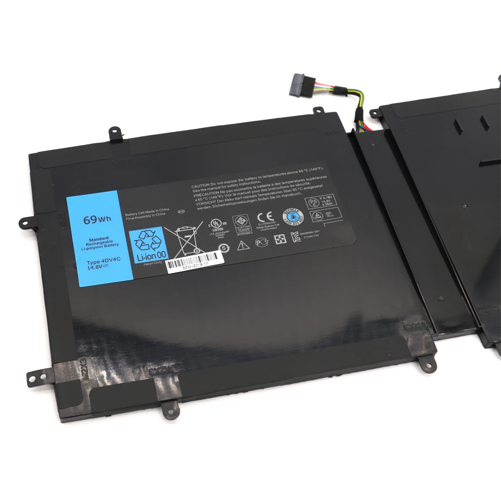 Новый 4DV4C Аккумулятор для ноутбука 14 8 V 69WH Dell XPS18 1810 1820 серии планшет 63FK6 D10H3 063FK6 SHUOZB
