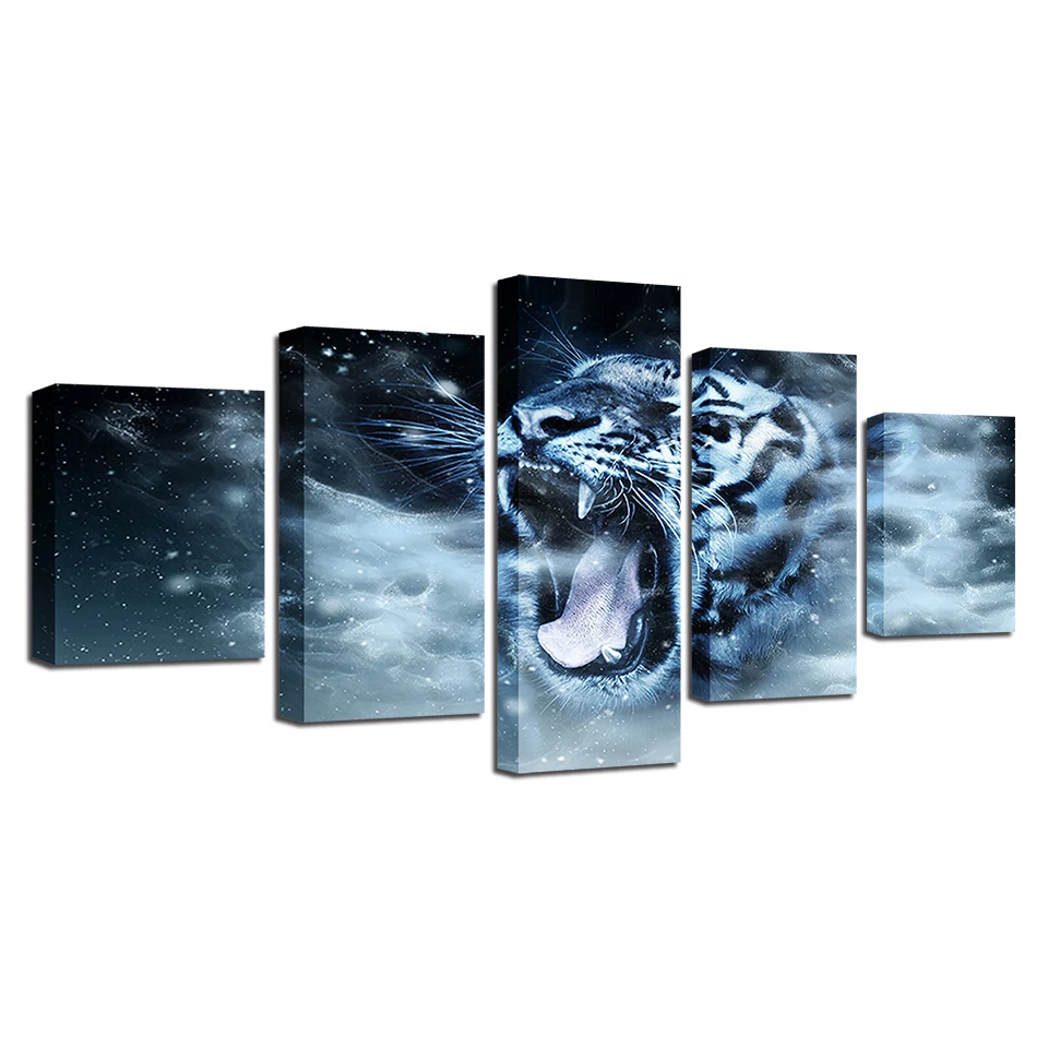 Домашний декор Картина на холсте HD печать ресторан 5 шт. современное настенное