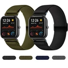 Тканевые эластичные регулируемые ремешки для Xiaomi Amazfit GTS 2EGTS 2 Mini GTR 42 мм, нейлоновый соло-ремешок для Amazfit Bip S U Lite Pro