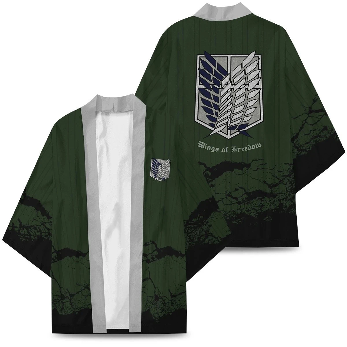 

New Anime Attack On Titan Levi Ackerman Eren Jaeger Cosplay Costumes Kimono Scout Regiment Cloak Cardigan Haori Pajamas Bathrobe