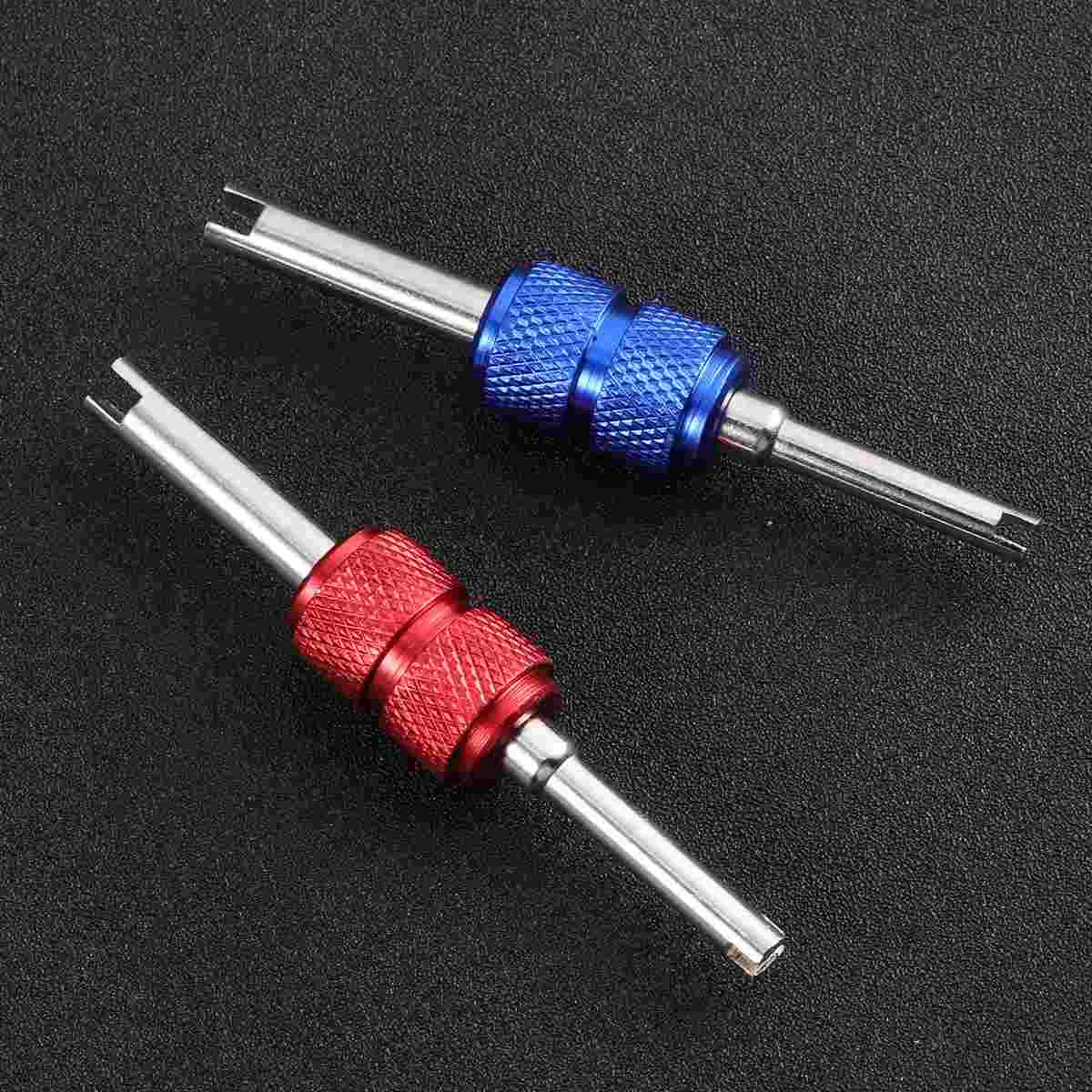 

2 шт., инструмент для снятия сердечника автомобильной шины (красный + синий)