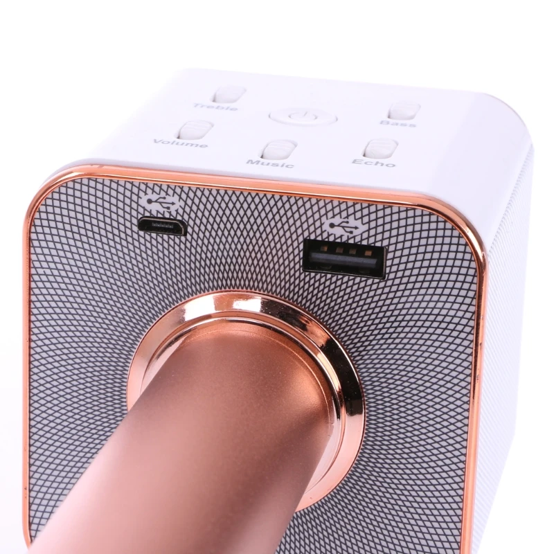 Беспроводной микрофон для караоке Bluetooth колонка трек объемный звук голос