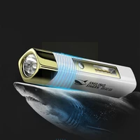mini flashlight stepless dimming waterproof ultra bright rechargeable torch cycling built in battery for night camping hi l2z1