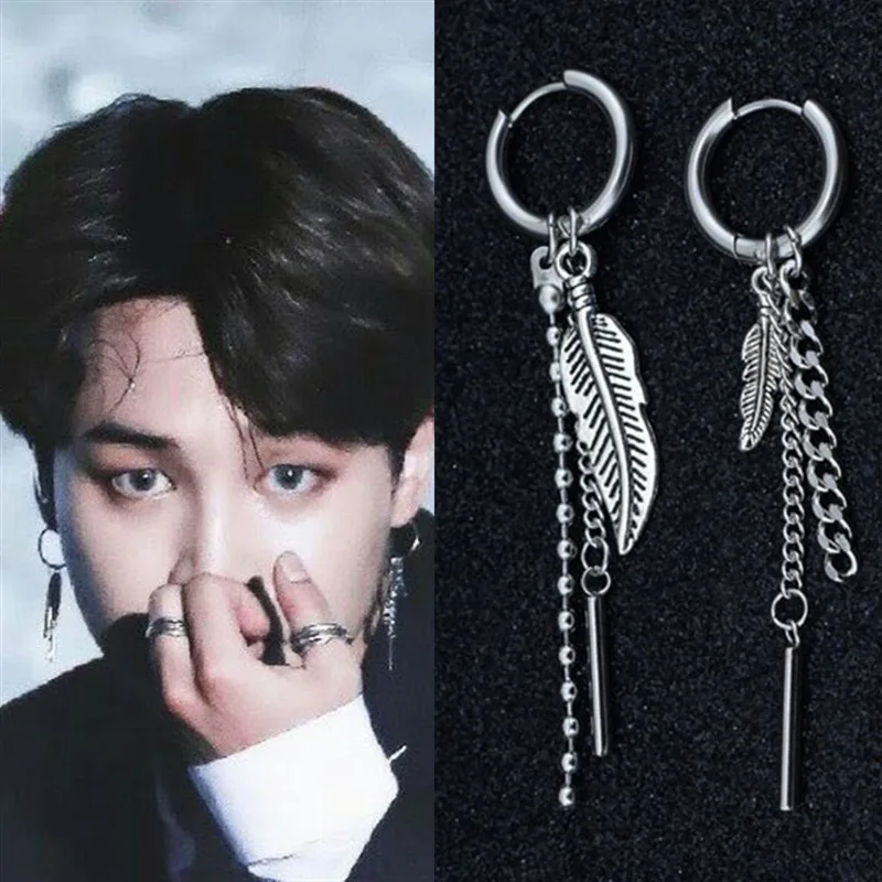 Корейская бижутерия 1 пара серьги гвоздики из нержавеющей стали с бусинами в