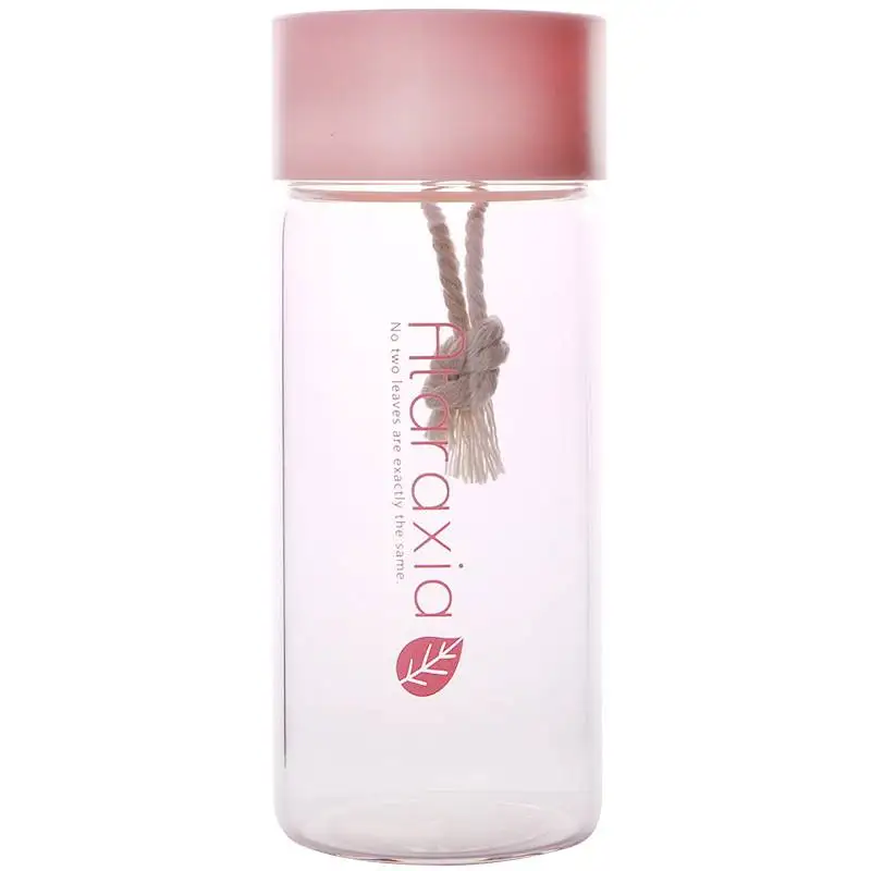 

Cute Glass Water Bottle with Lid for School Students