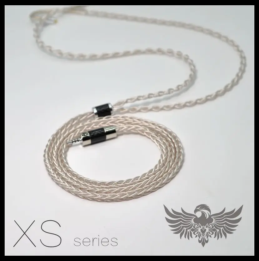 Серия xs кабель обновления гарнитуры несколько технической поддержки для гальванического толстого серебра сверху один Кристалл Медь MMCX
