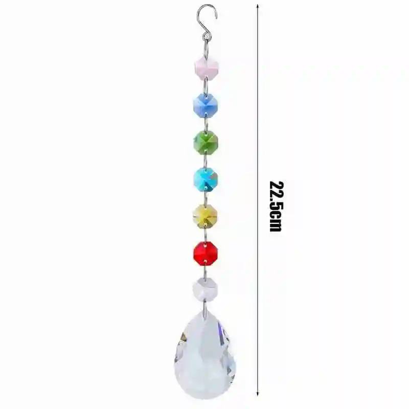 

Color Crystal Jewelry Pendant DIY Handmade Gift Chain Gifts Window Chaser Pendant Home Decor Rainbow Curtains R3F2