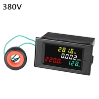 color lcd display panel meter energy watt meter with voltmeter ammeter power meter ac multimeter 220v 380v 100a
