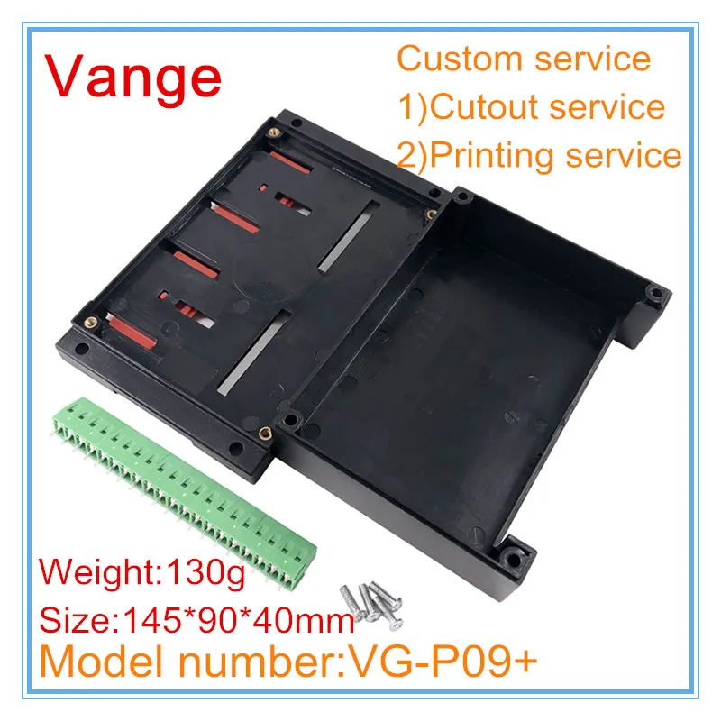 1pcs/lot one chip microcomputer project box 145*90*40mm ABS plastic enclosure cases terminal block for din rail device | Обустройство