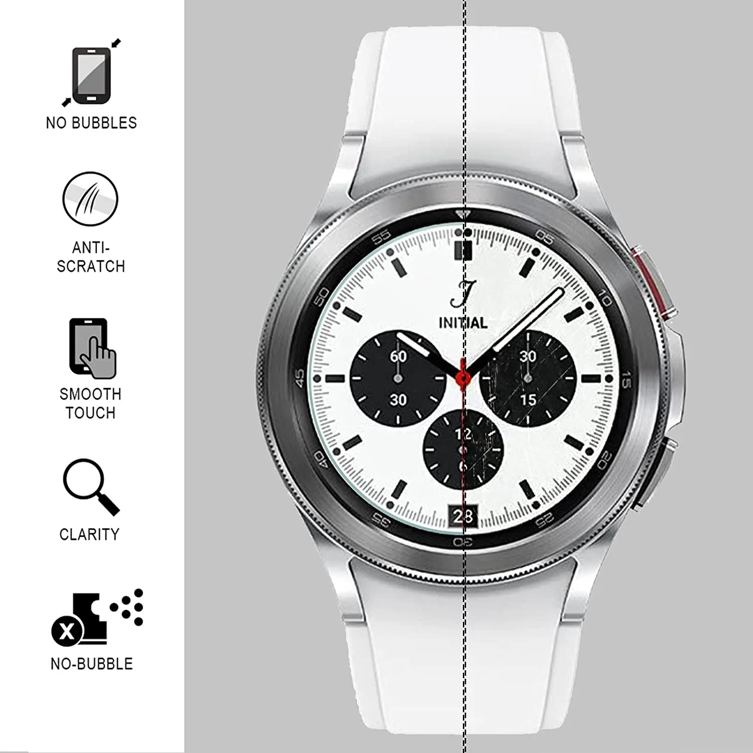 tempered glass for samsung galaxy watch 4 classic 42mm 46mm screen protector anti scratch for galaxy watch 4 classic12345pcs free global shipping