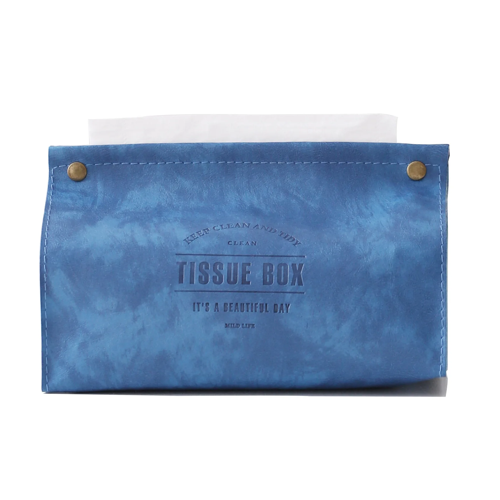 

Soft leather tissue box home living room creative cute Nordic ins napkin tissue storage box car pumping tray