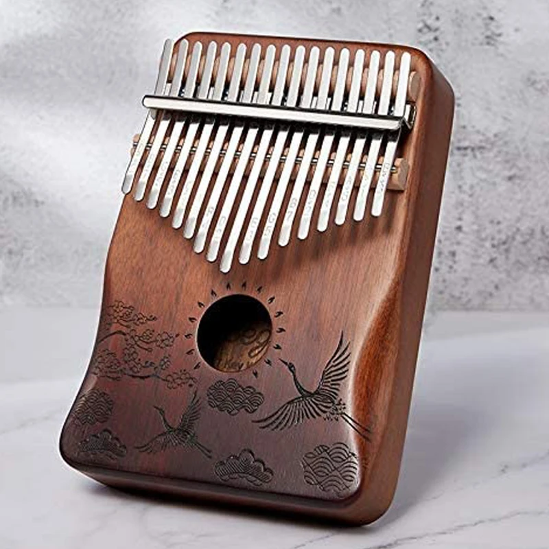 Kalimba 17 клавиш большой палец фортепиано красное дерево Mbira Музыкальные