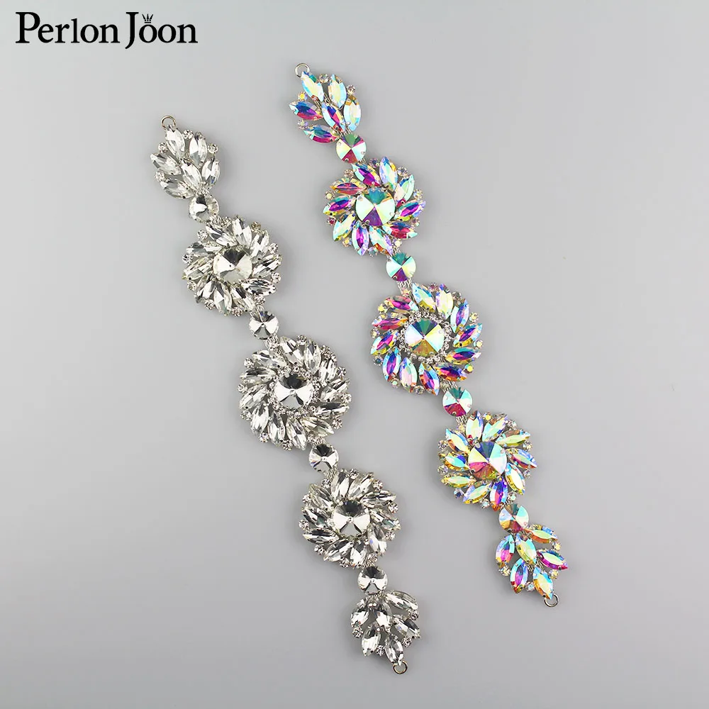 1 шт. Сварка Ab кристалл аппликация длинное стекло круглая отделка стразы патч