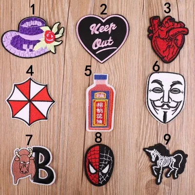 9 шт./лот одежда вышитая ткань нашивка компьютерная вышивка значок сделай сам