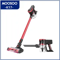 MOOSOO K17 23Kpa Cordless Stick Vacuum Cleaner Strong Suction 200W Brushless Moter with Telescopic Tube for Pet Hair Carpet Cars