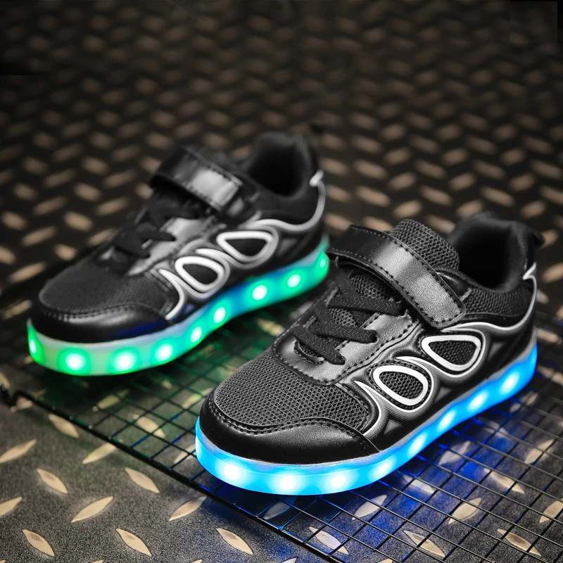 

Usb Charging Glowing Kids Led Sneakers Children Fashion Luminous Shoes Boys Girls Folding Sport Running Light Up Shoes