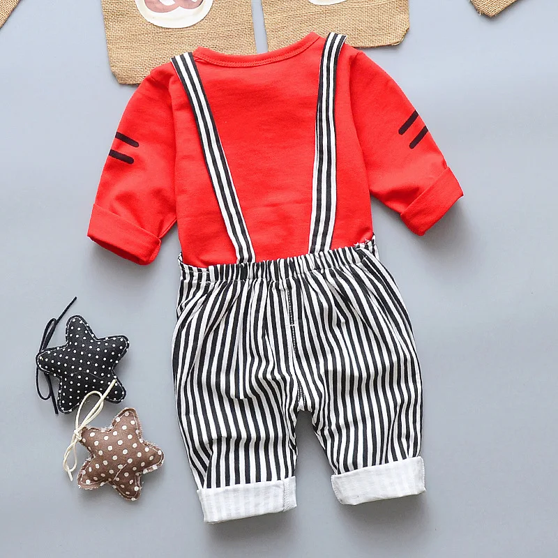 Коллекция 2018 года весенне-осенний костюм для маленьких мальчиков и девочек