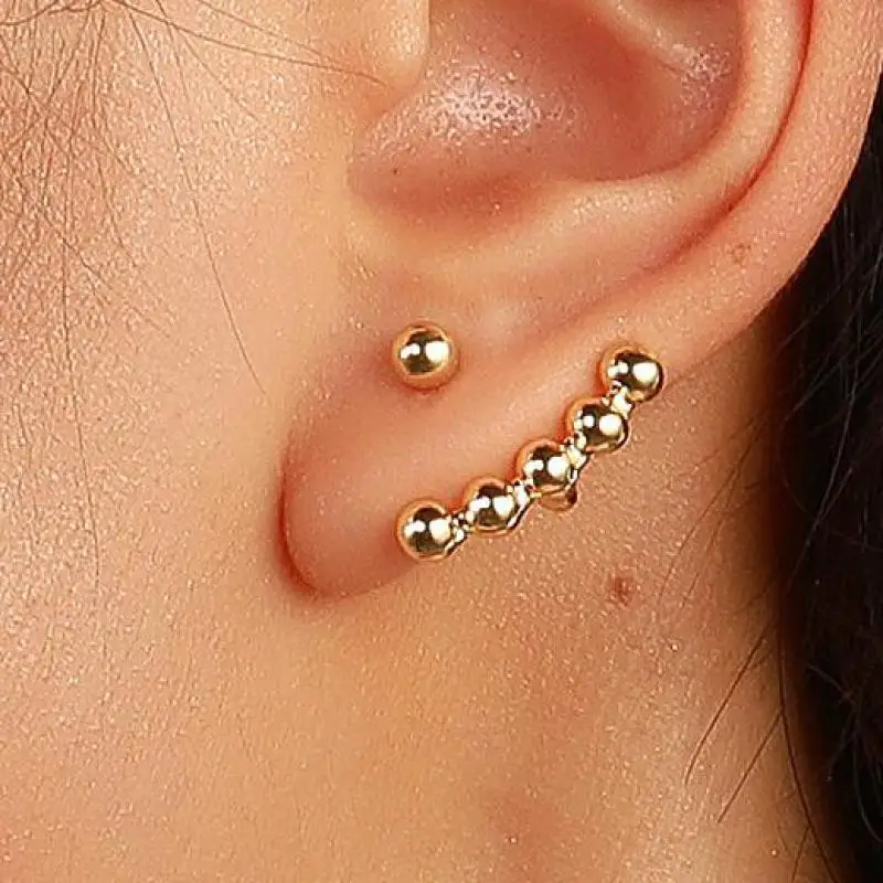 

Корейские летние серьги с бусинами в виде звеньев, серьги для женщин, серьги, ювелирные изделия, Золотые серьги, серьги в виде звеньев