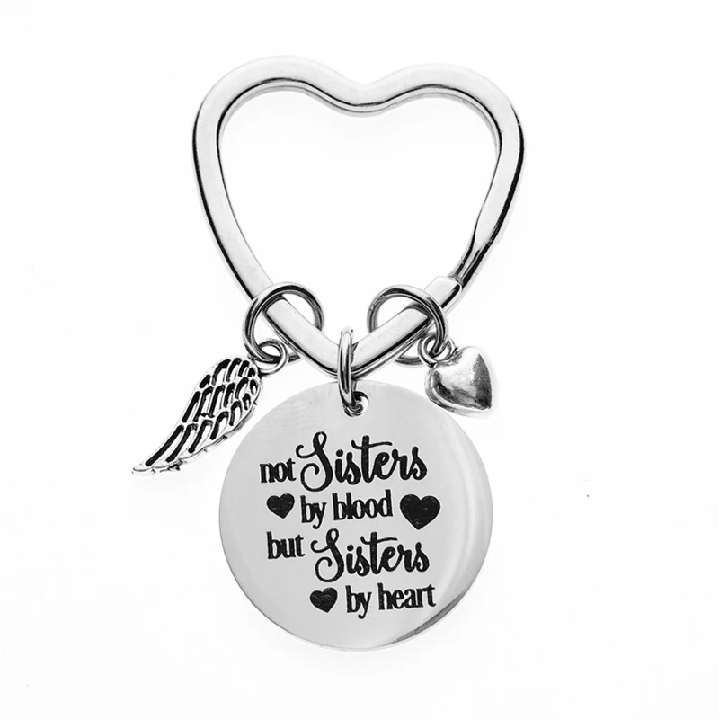 Брелок с надписью Best Friend для женщин брелок Not Sister by кровь But Heart подарок на день