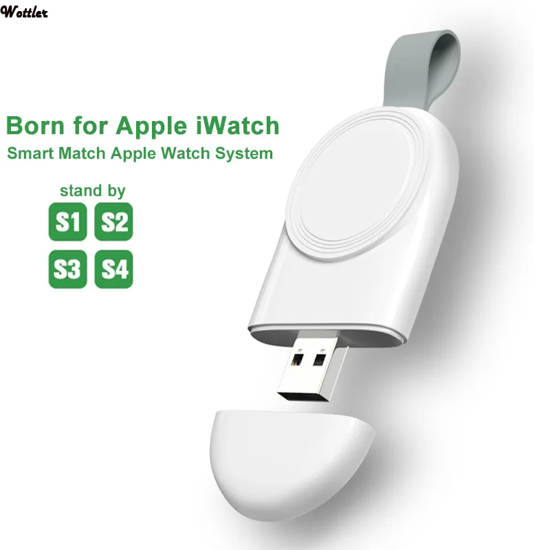 Беспроводное зарядное устройство для часов портативное USB беспроводное IWatch 2/3/4/5
