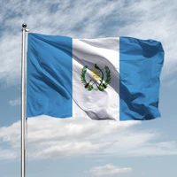 free shipping guatemala flag 90x150cm polyester hanging guatemala national flag for decoration and activity